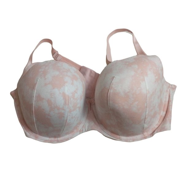 torrid Other - Torrid Curves Pink and White Tie Dye Clouds Bra Size 44DD